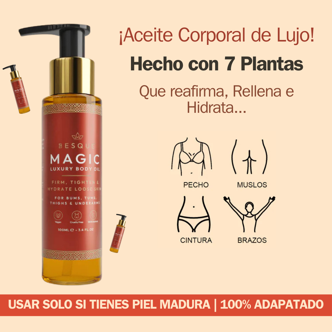 MAGICBODY® | ¡BYE PIEL MADURA!, SIN CLÍNICAS NI AGUJAS